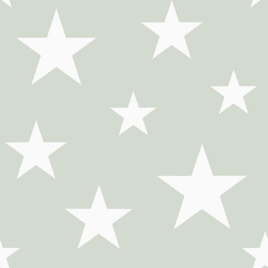 Chesapeake Fable Amira Stars Wallpaper - Sage