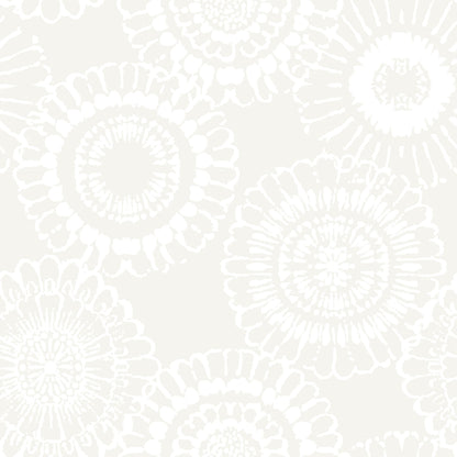 Chesapeake Fable Sonnet Floral Wallpaper - Platinum