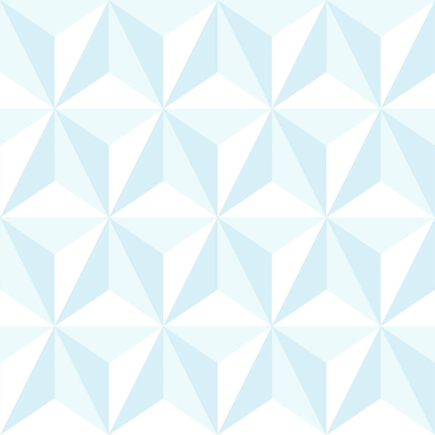 Chesapeake Fable Adella Geometric Wallpaper - Sky Blue