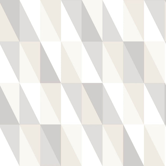 Chesapeake Fable Inez Geometric Wallpaper - Neutral