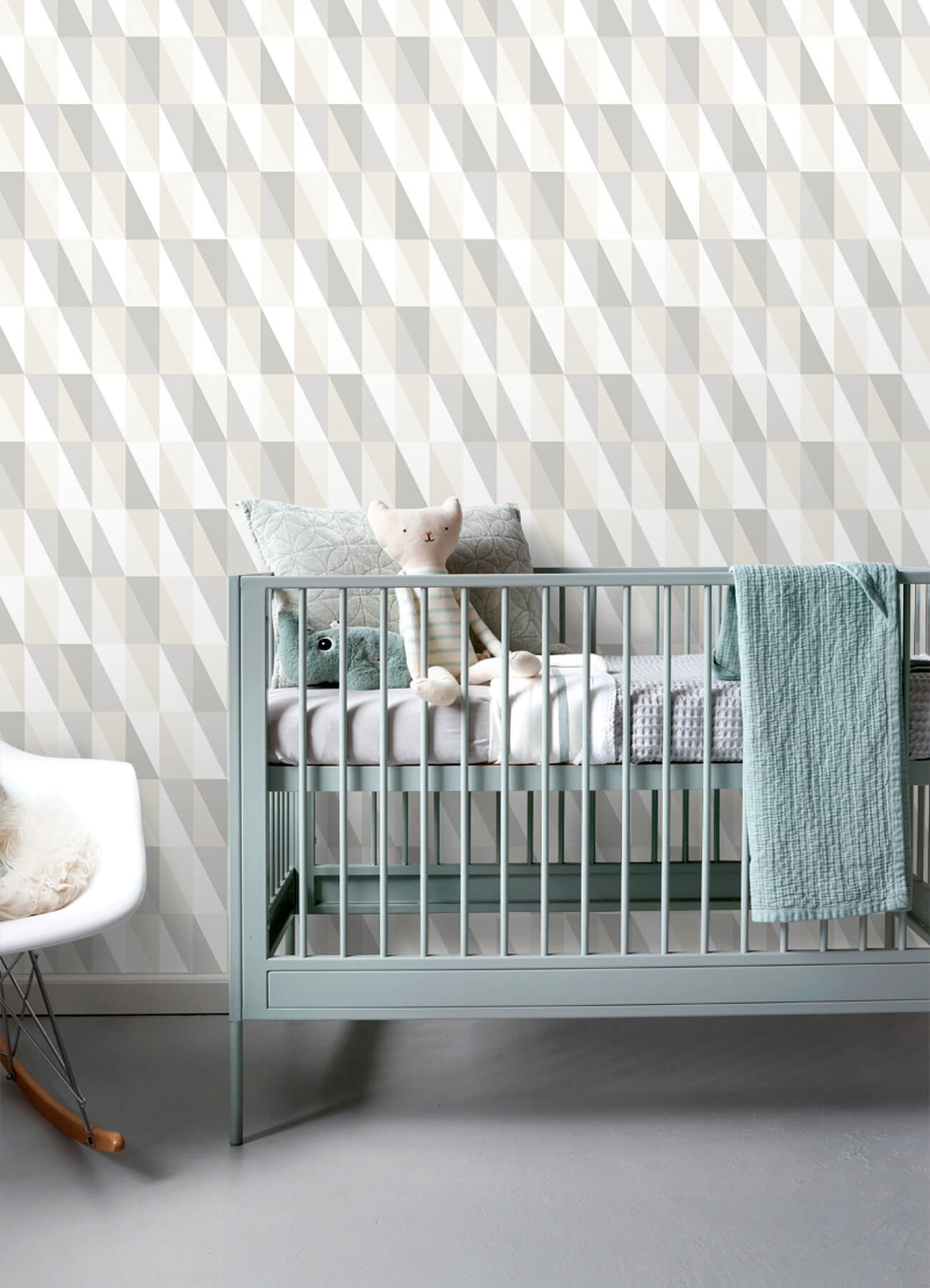 Chesapeake Fable Inez Geometric Wallpaper - Neutral