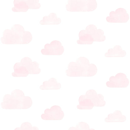 Chesapeake Fable Irie Clouds Wallpaper - Pink