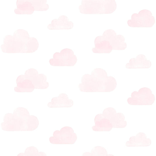 Chesapeake Fable Irie Clouds Wallpaper - Pink