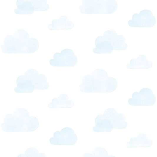 Chesapeake Fable Irie Clouds Wallpaper - Blue