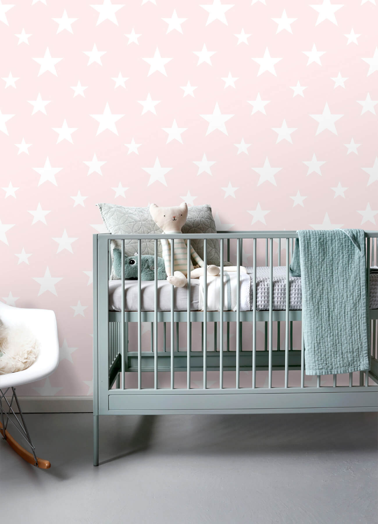 Chesapeake Fable Amira Stars Wallpaper - Pink