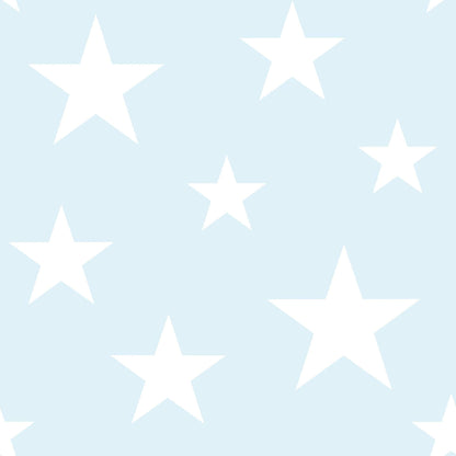 Chesapeake Fable Amira Stars Wallpaper - Sky Blue