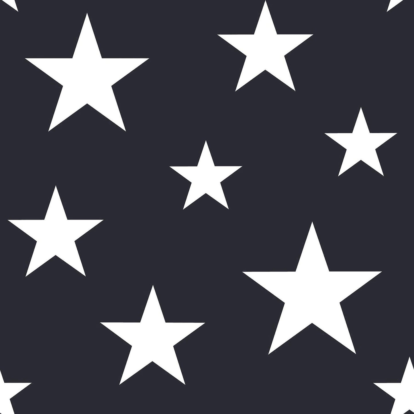 Chesapeake Fable Amira Stars Wallpaper - Navy