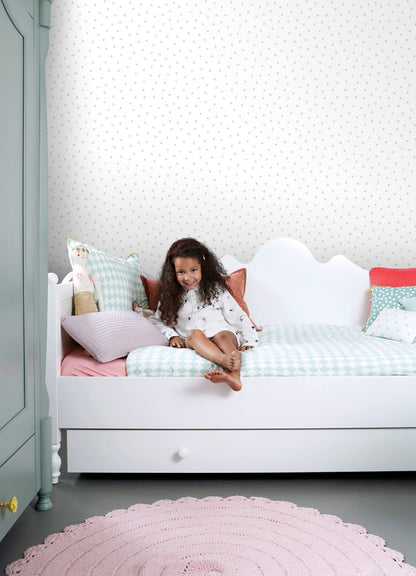 Chesapeake Fable Pixie Dots Wallpaper - Grey