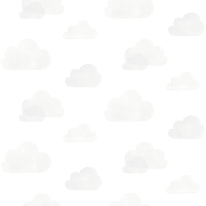 Chesapeake Fable Irie Clouds Wallpaper - Grey