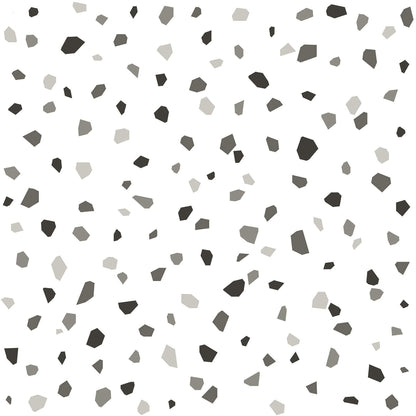 Chesapeake Fable Ona Terrazzo Wallpaper - Charcoal