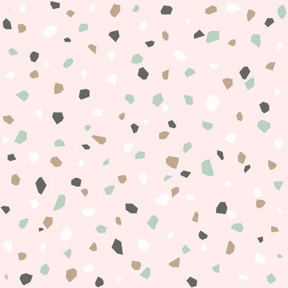 Chesapeake Fable Ona Terrazzo Wallpaper - Pink