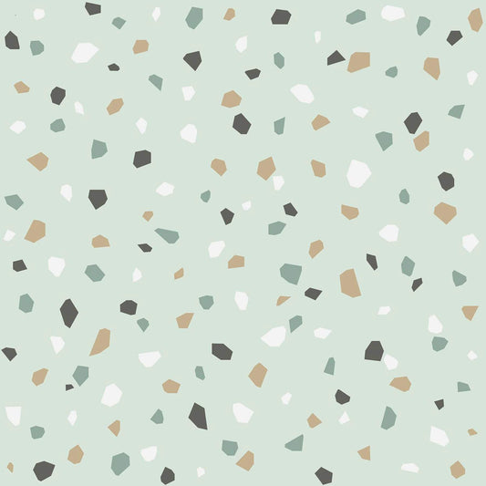 Chesapeake Fable Ona Terrazzo Wallpaper - Mint