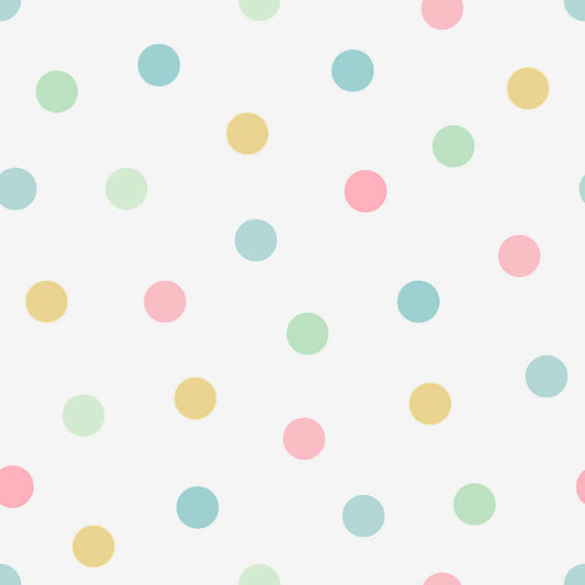 Chesapeake Fable Jubilee Dots Wallpaper - Multicolor