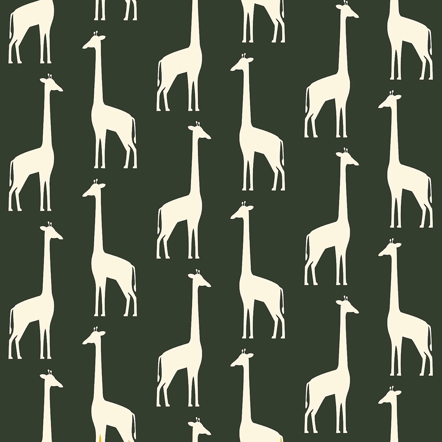 Chesapeake Fable Vivi Giraffe Wallpaper - Green