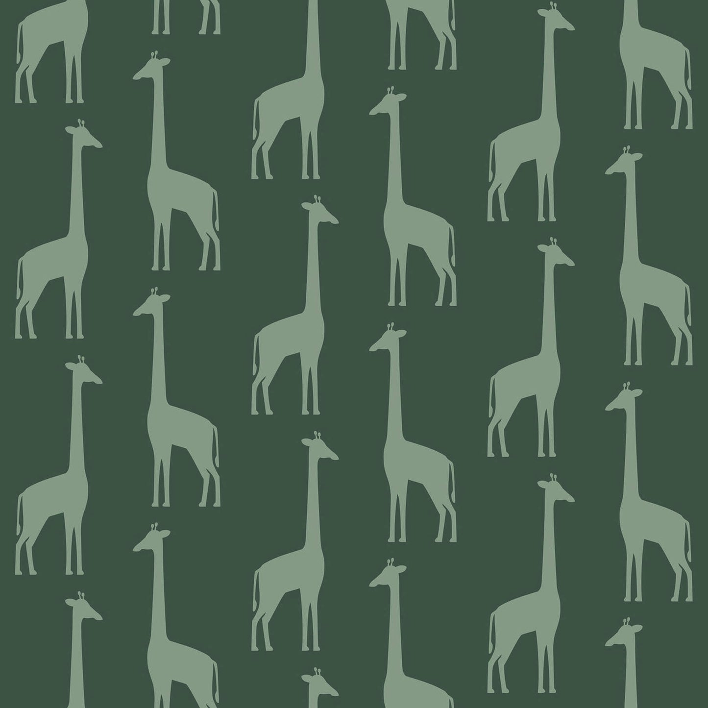 Chesapeake Fable Vivi Giraffe Wallpaper - Teal