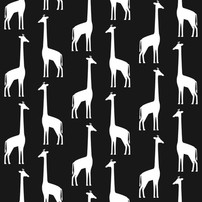 Chesapeake Fable Vivi Giraffe Wallpaper - Black