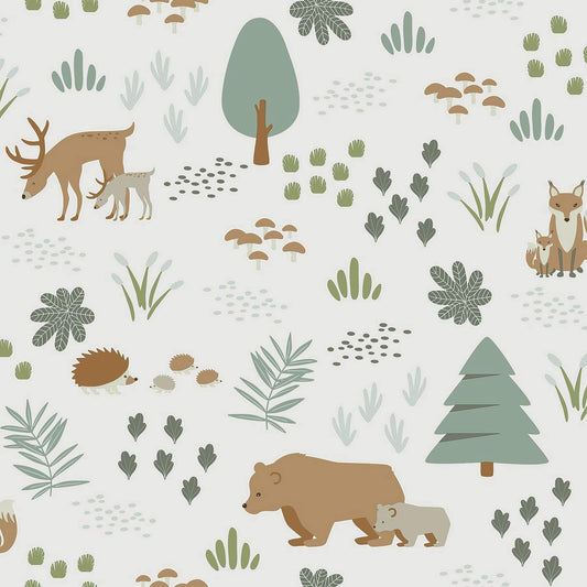 Chesapeake Fable Finola Bears Wallpaper - Moss