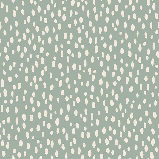 Chesapeake Fable Willa Dots Wallpaper - Moss