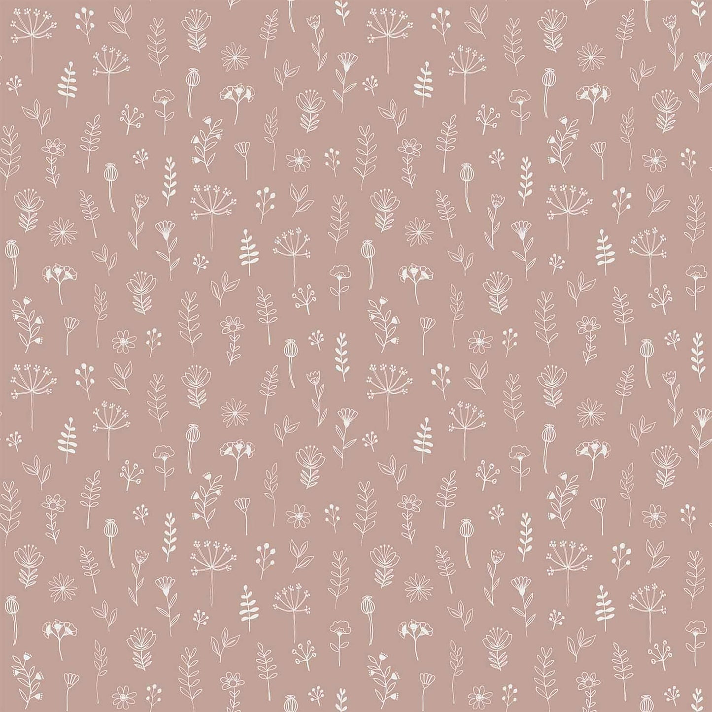 Chesapeake Fable Tatula Floral Wallpaper - Rose