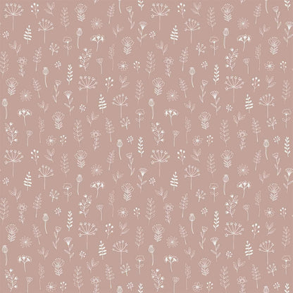 Chesapeake Fable Tatula Floral Wallpaper - Rose