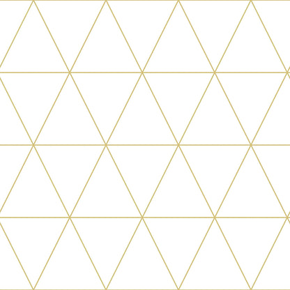 Chesapeake Fable Leda Geometric Wallpaper - Metallic Gold