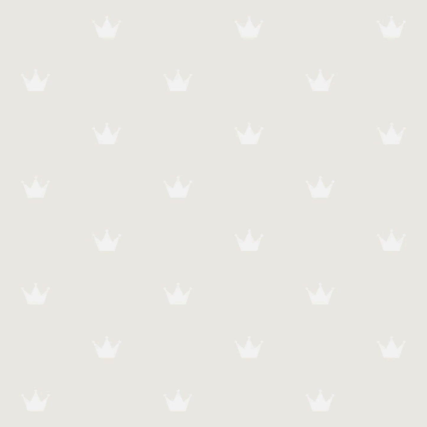 Chesapeake Fable Bea Crowns Wallpaper - Silver