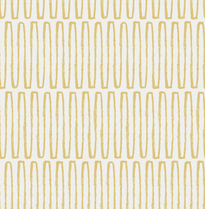 Hannah Lars Retro Wave Wallpaper - Mustard