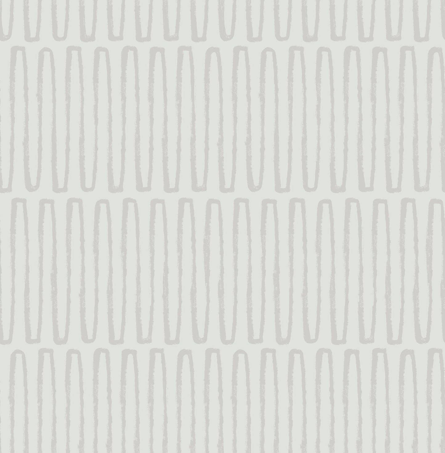 Hannah Lars Retro Wave Wallpaper - Light Grey
