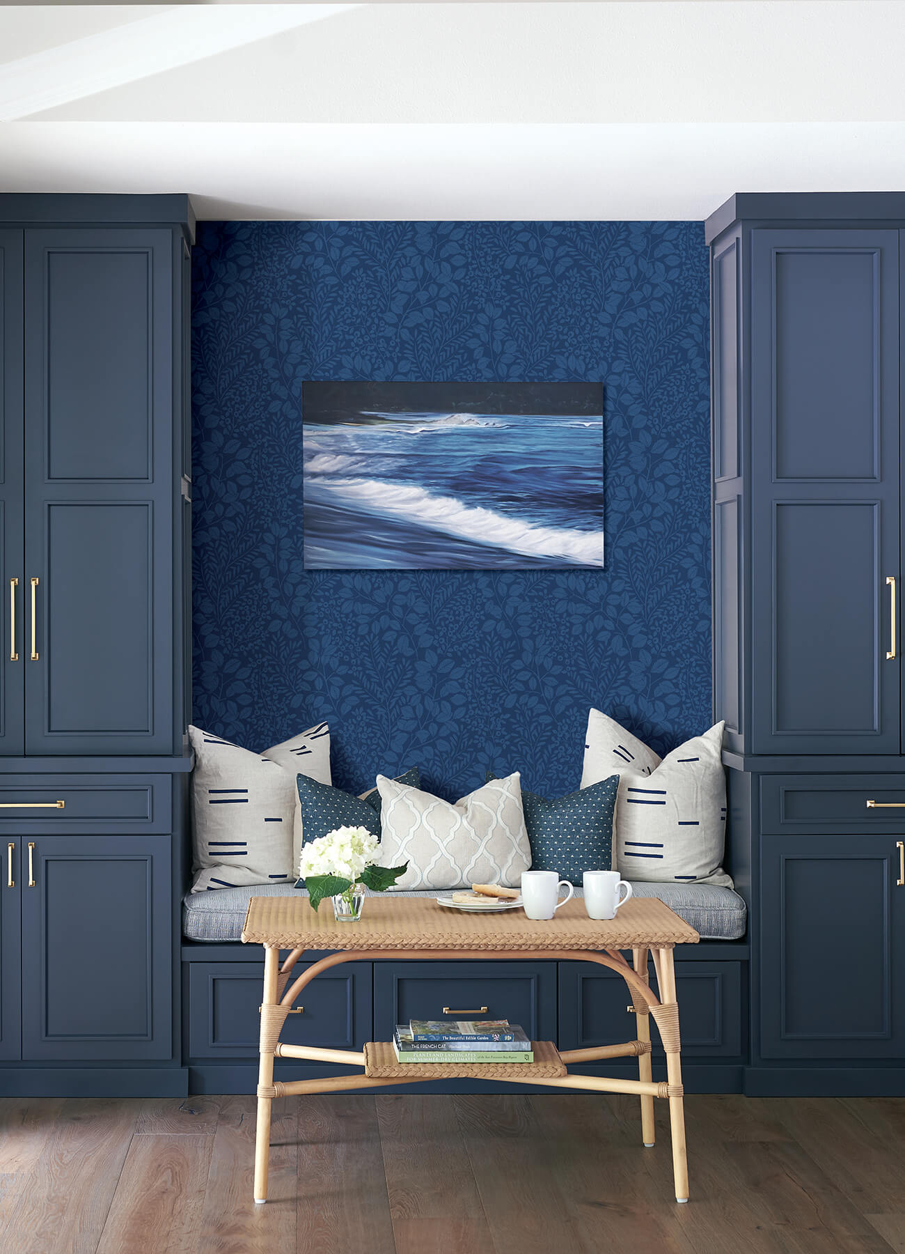 Hannah Elin Berry Botanical Wallpaper - Blue