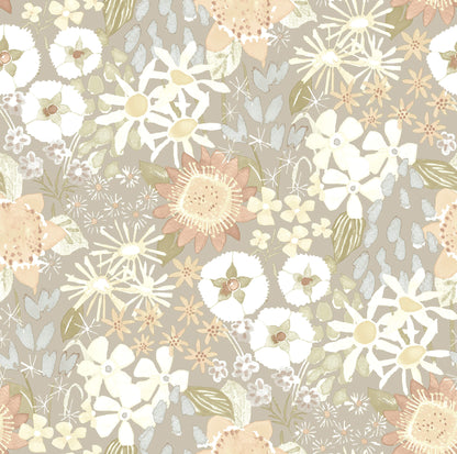 Hannah Karina Wildflower Garden Wallpaper - Pastel