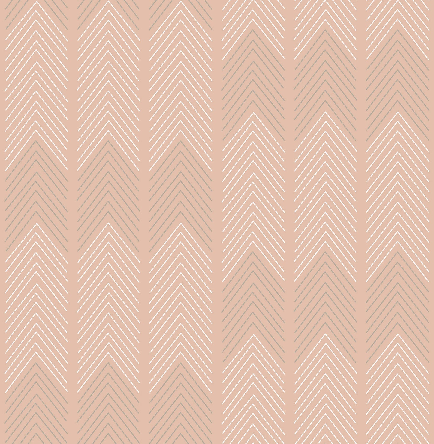 Hannah Nyle Chevron Stripes Wallpaper - Blush