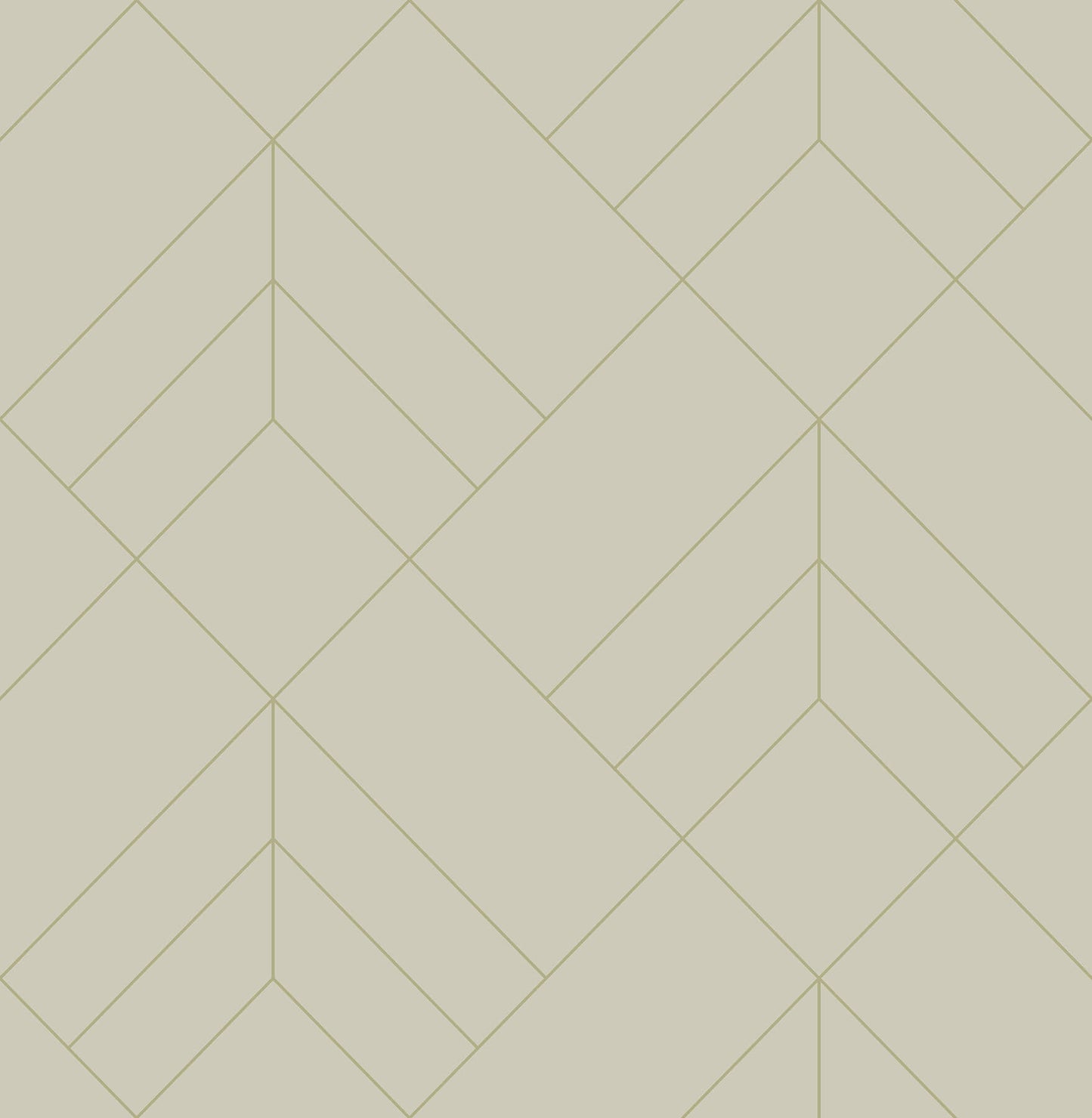 Hannah Sander Geometric Wallpaper - Light Grey