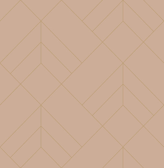 Hannah Sander Geometric Wallpaper - Light Pink