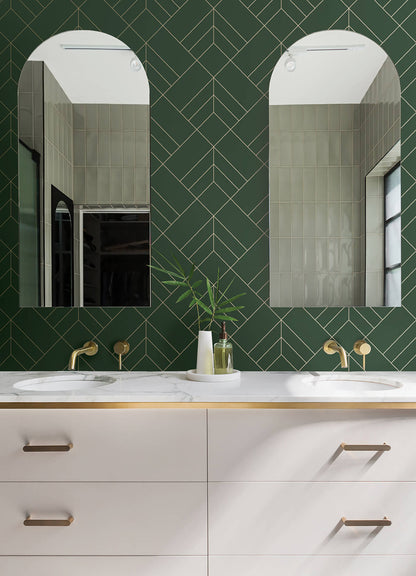 A-Street Prints Hannah Sander Geometric Wallpaper - Evergreen