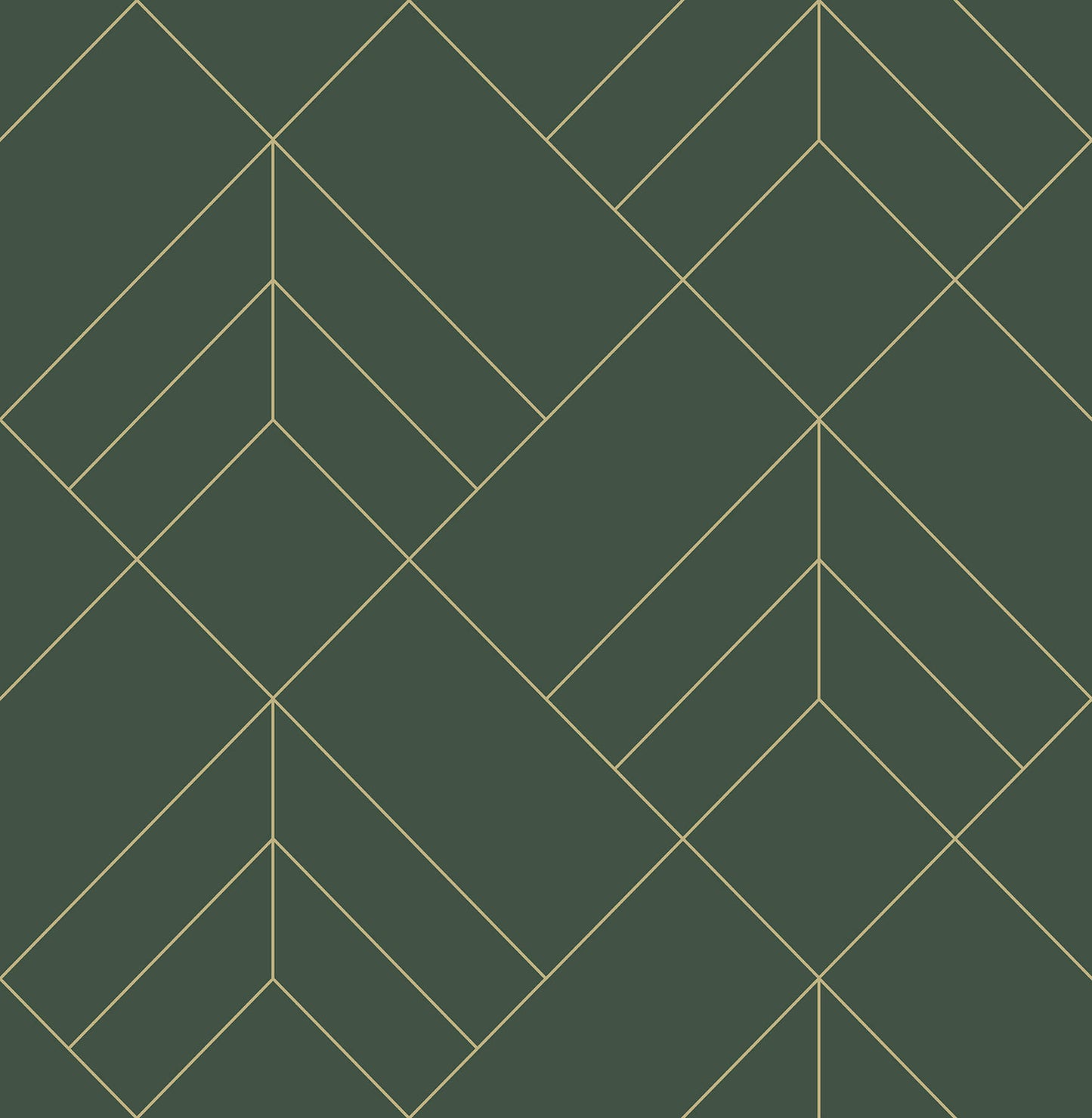 A-Street Prints Hannah Sander Geometric Wallpaper - Evergreen