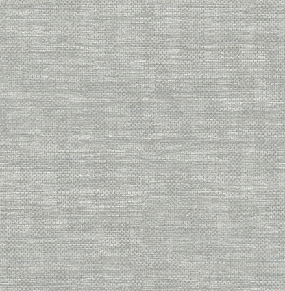 Hannah Malin Faux Grasscloth Wallpaper - Light Grey