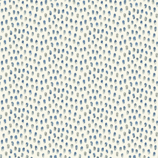 Chesapeake Blue Heron Sand Drips Painted Dots Wallpaper - Blue