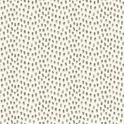 Chesapeake Blue Heron Sand Drips Painted Dots Wallpaper - Dark Grey