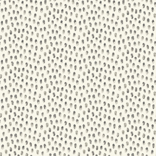 Chesapeake Blue Heron Sand Drips Painted Dots Wallpaper - Dark Grey