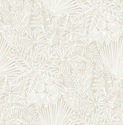 A-Street Prints Middleton Vita Wallpaper - Off-White