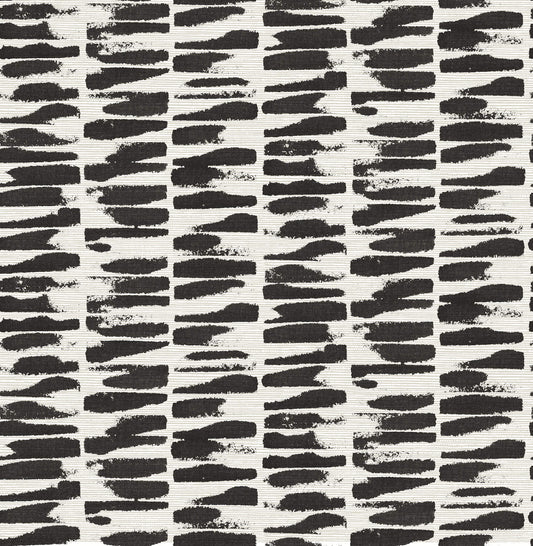 A-Street Prints Middleton Myrtle Wallpaper - Black