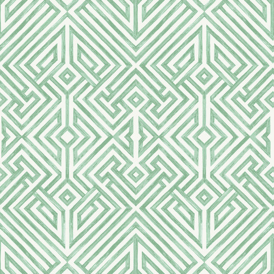 A-Street Prints Middleton Lyon Wallpaper - Green