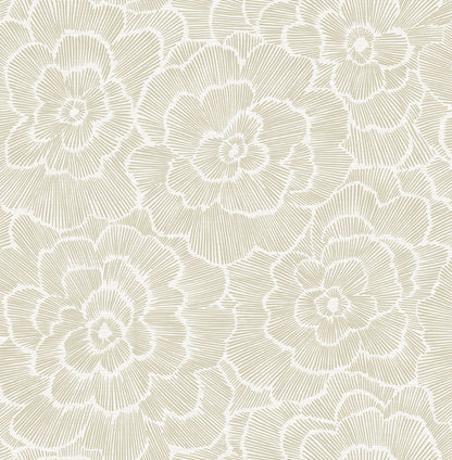 A-Street Prints Middleton Periwinkle Wallpaper - Stone