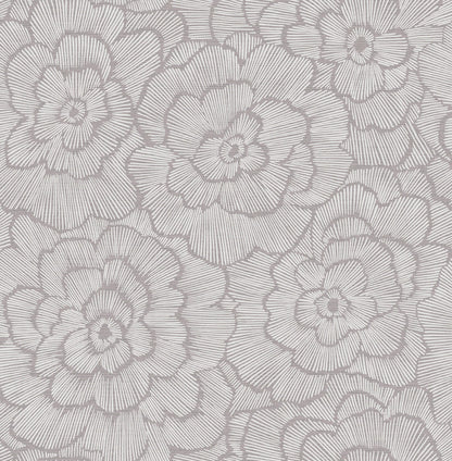 A-Street Prints Middleton Periwinkle Wallpaper - Sterling