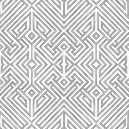 A-Street Prints Middleton Lyon Wallpaper - Grey