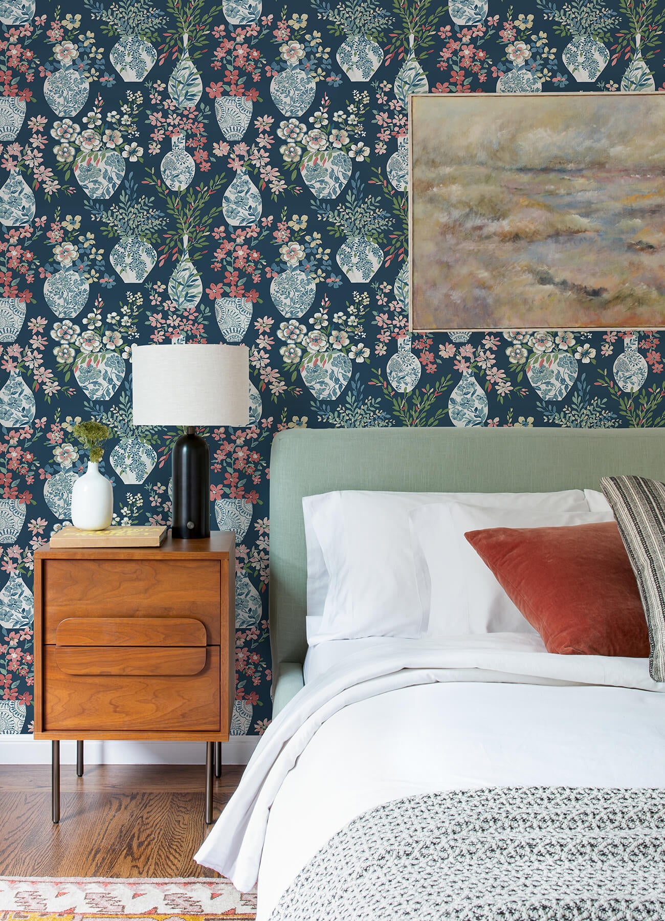 A-Street Prints Middleton Harper Wallpaper - Teal