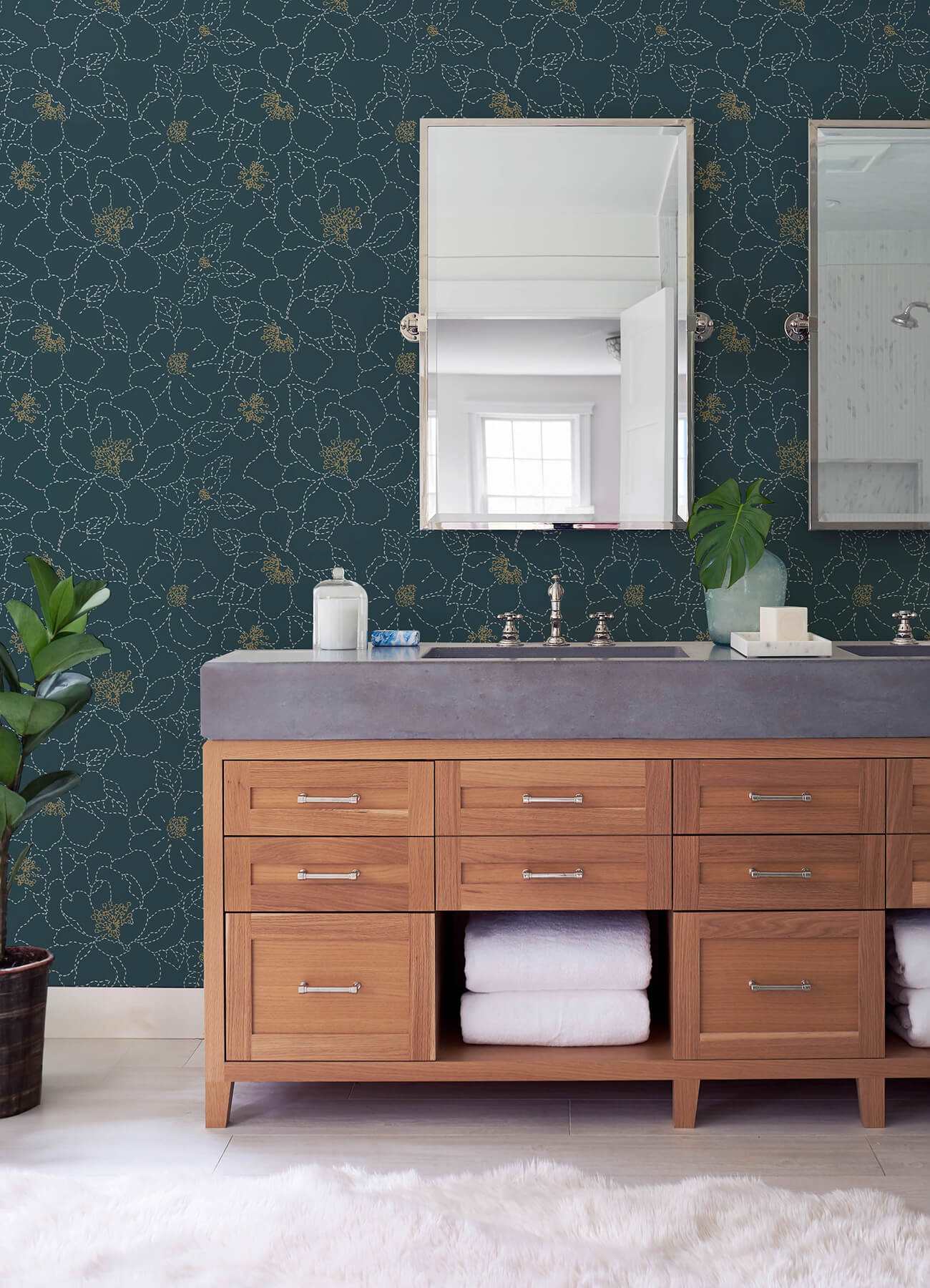 4122-27009 A-Street Prints Terrace Gardena Wallpaper - Indigo – US