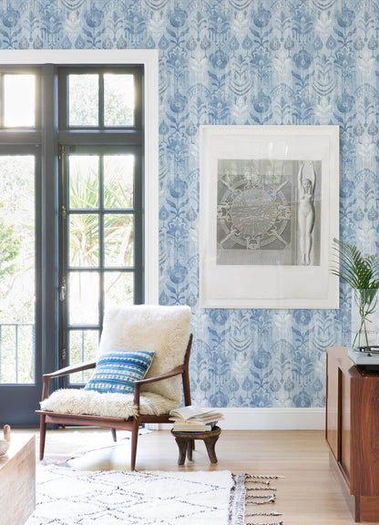 A-Street Prints Terrace Pavord Wallpaper - Blue
