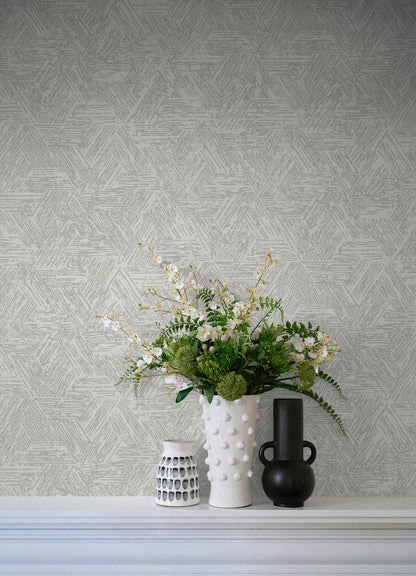A-Street Prints Terrace Retreat Wallpaper - Grey