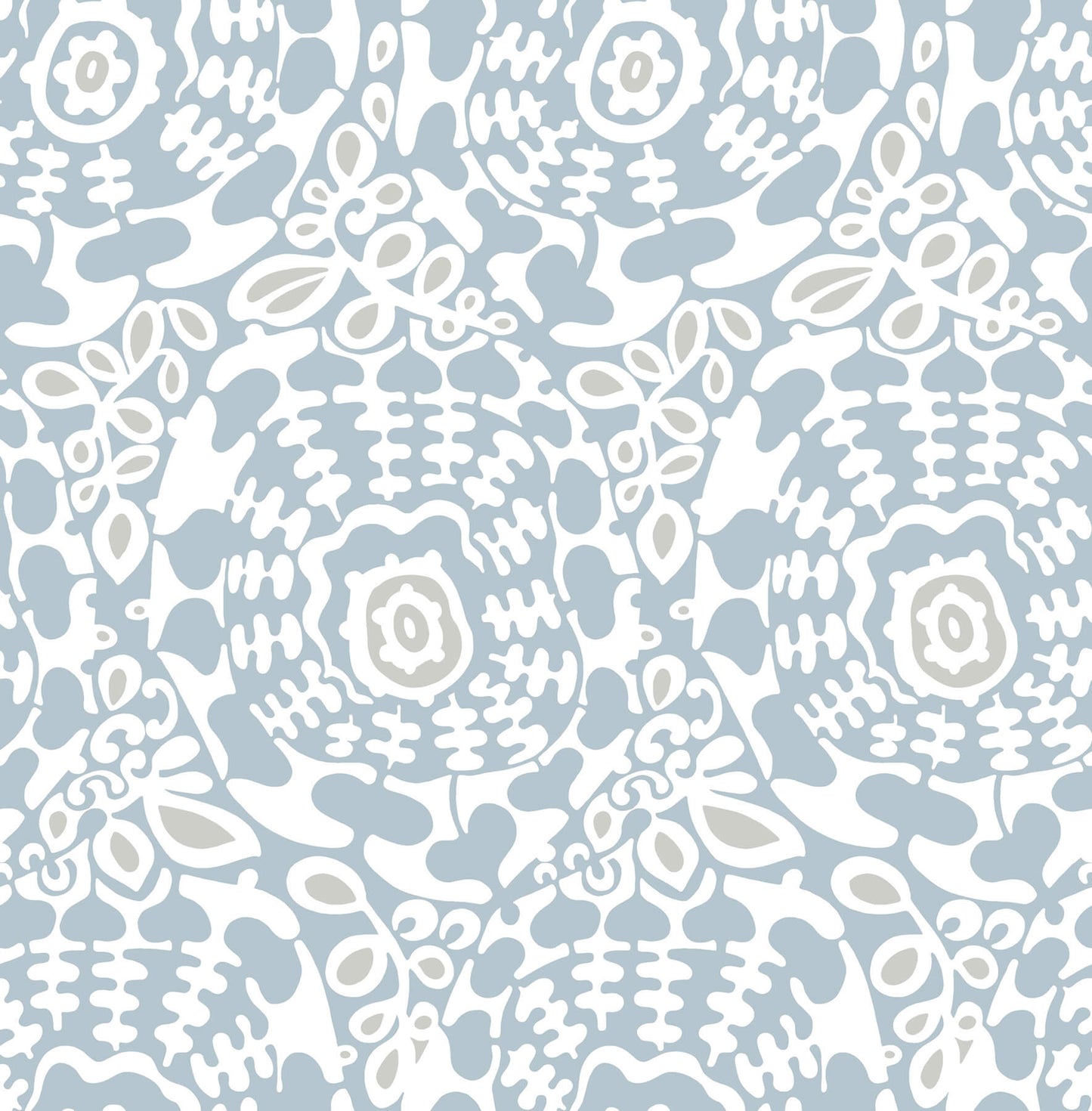 A-Street Prints Terrace Divine Wallpaper - Light Blue